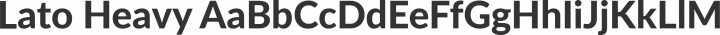 Lato Heavy free font