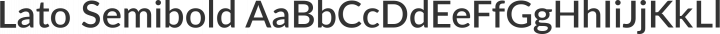 Lato Semibold free font